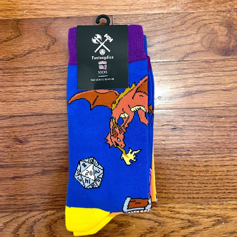 Dungeon and Dragons socks